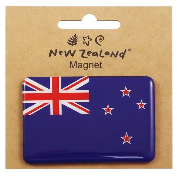 New Zealand Flag fridge magnet measuring 7.5cm featuring the Union Jack and Southern Cross design.