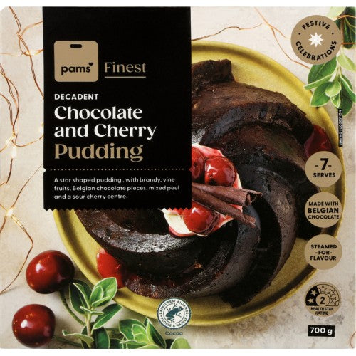 Pams Decadent Chocolate & Cherry Pudding 700g