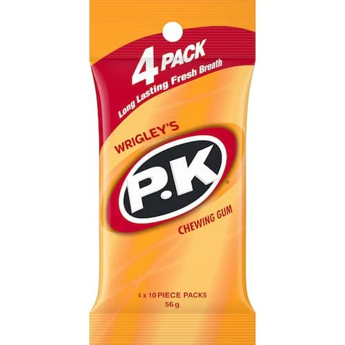 Wrigleys PK Gum Original 4 Pack 56g