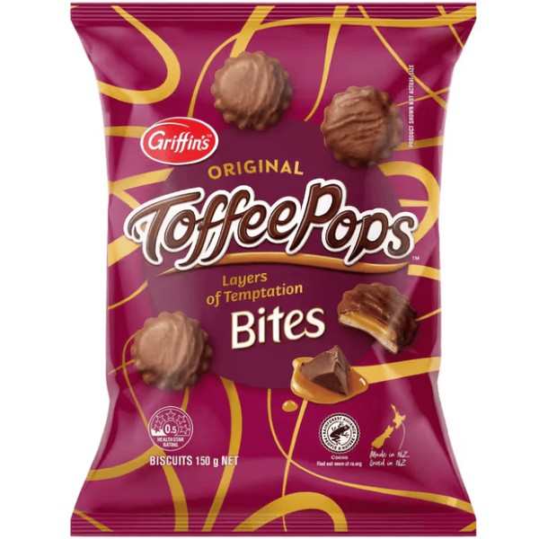 Griffins Toffee Pops Original Bites 150g