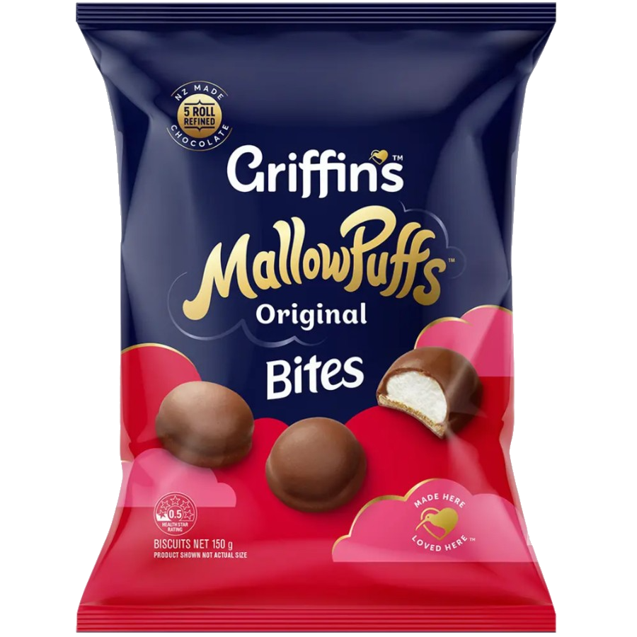 Griffins Mallowpuffs Chocolate Biscuits Bites 150g