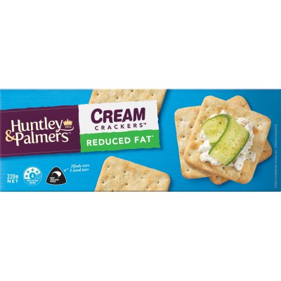 Huntley & Palmers Cream Crackers Reduced Fat 220g