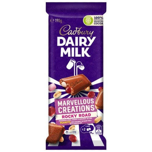 Cadbury Chocolate Block Rocky Road Marvellous Creations 190g