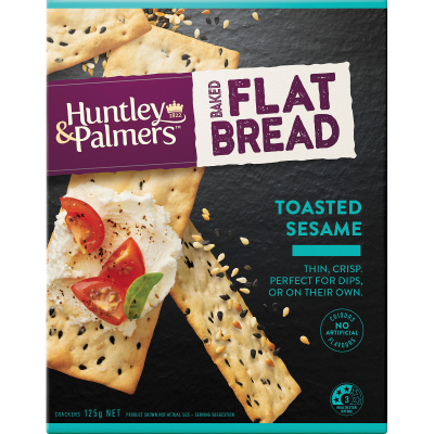 Huntley & Palmers Flat Bread Toasted Sesame 125g