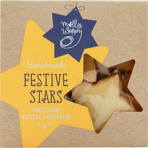 Molly Woppy Butter Shortbread Stars 130g