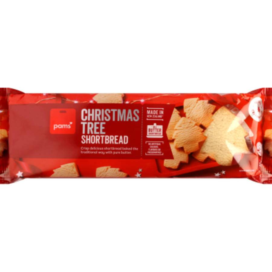 Pams Christmas Tree Shortbread 240g