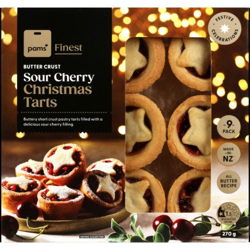 Pams Sour Cherry Christmas Tarts 270g