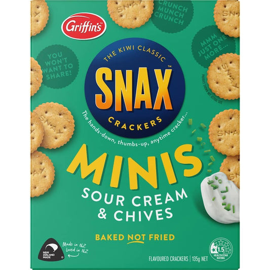 Griffin's Snax Minis Sour Cream & Chives 135g