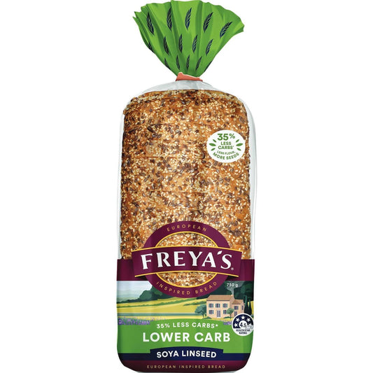 Freyas Lower Carb Soy & Linseed Bread 750g