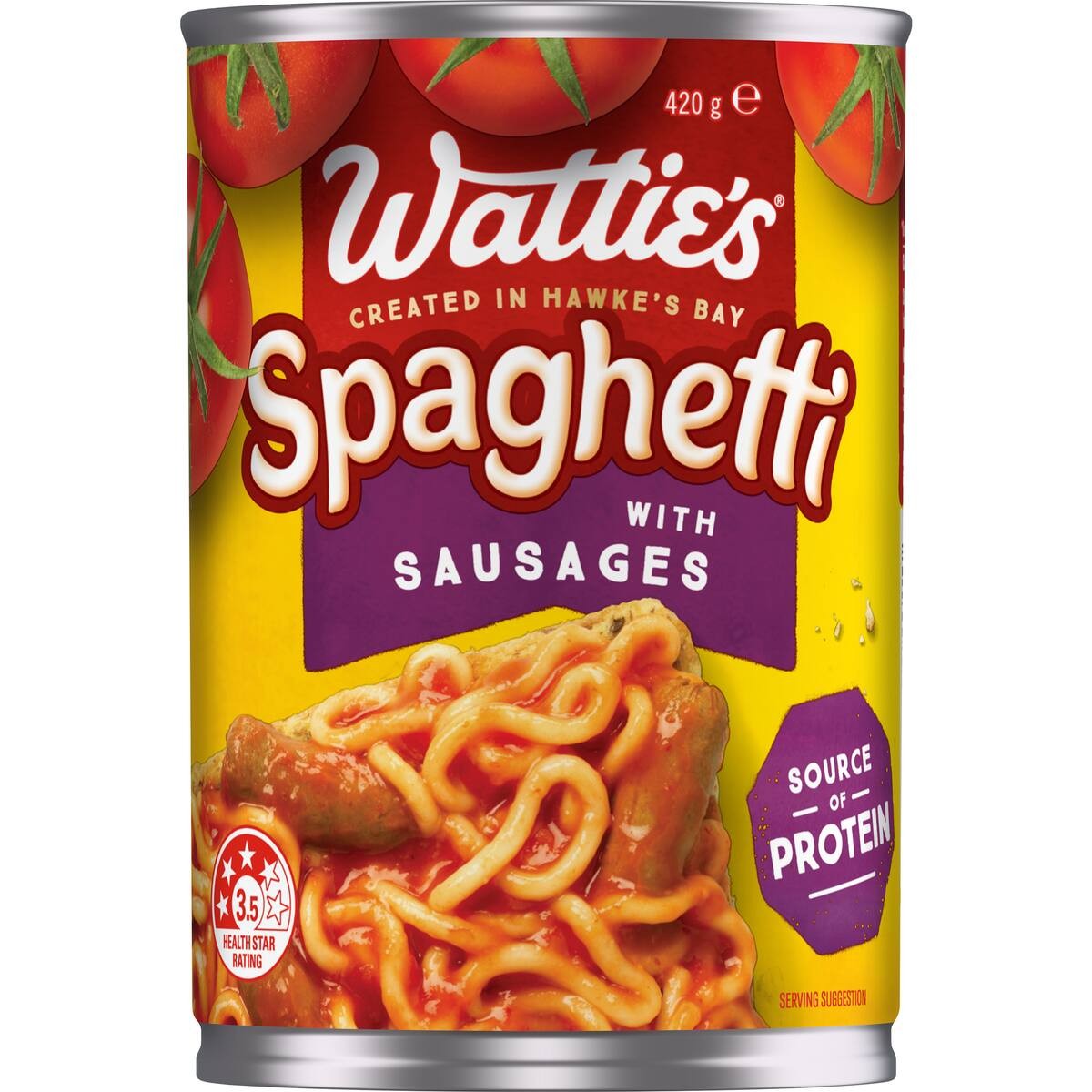 Watties Spaghetti With Sausages 420g