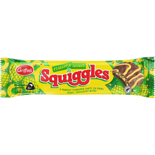 Griffins Squiggles Pineapple Chunks 195g