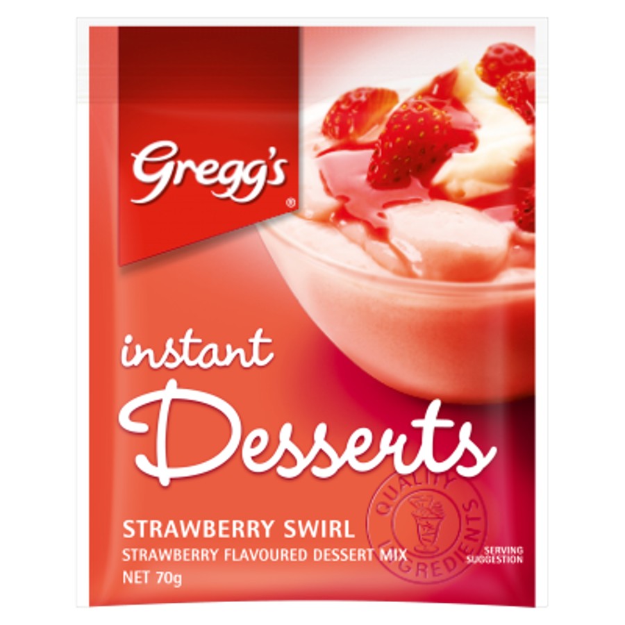 Greggs Instant Dessert Strawberry Swirl 70g