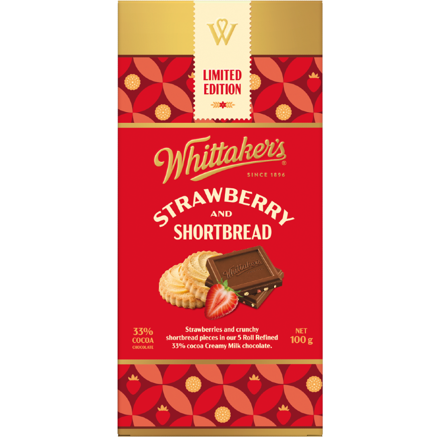 Whittakers Strawberry and Shortbread Chocolate 100g