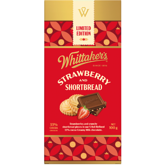 Whittakers Strawberry and Shortbread Chocolate 100g