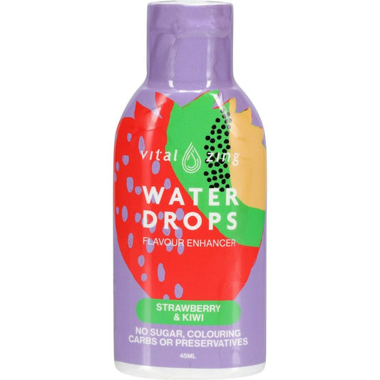 Vital Zing Waterdrops Strawberry & Kiwi 45mL
