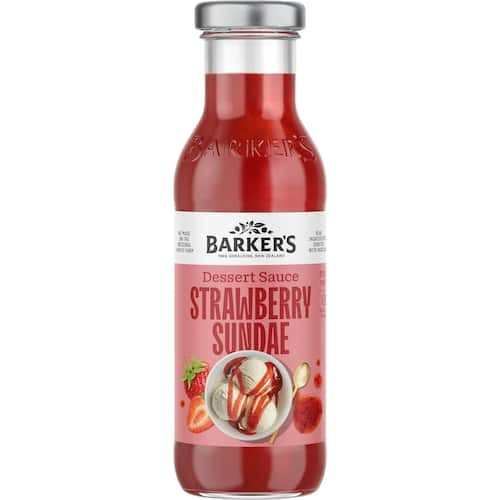 Barkers Strawberry Sundae Dessert Sauce 335g