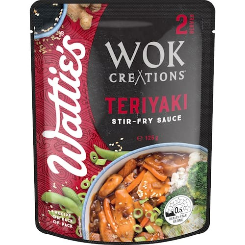 Watties Wok Creations Stir-fry Sauce Teriyaki 125g