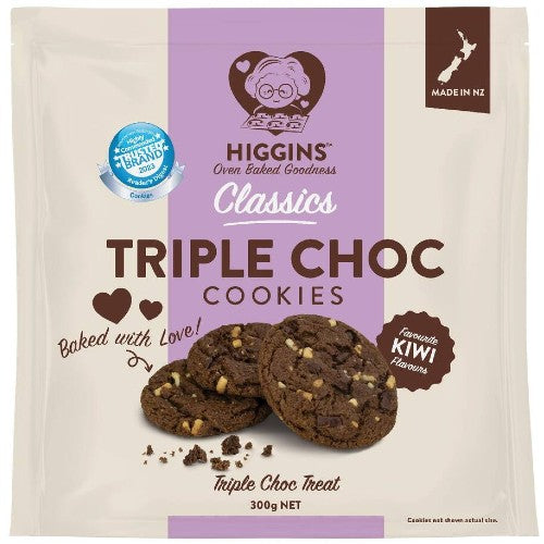 Mrs Higgins Triple Choc Cookies 300g