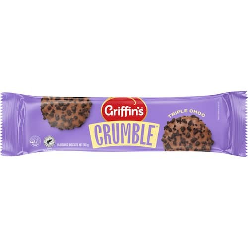 Griffins Cookies Crumble Triple Chocolate 165g