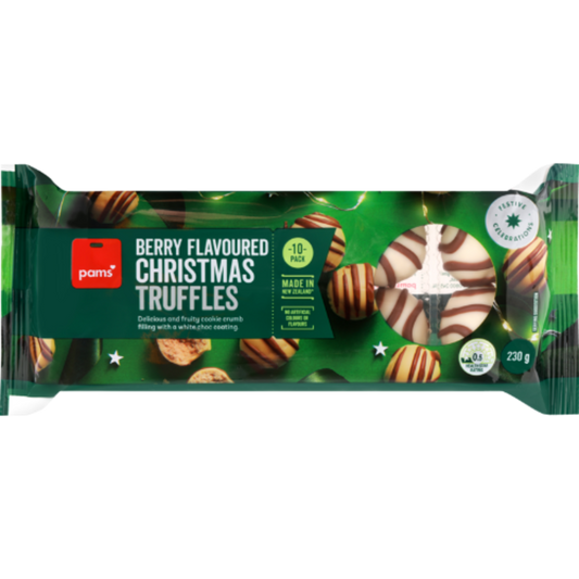 Pams Berry Flavoured Christmas Truffles 250g
