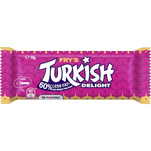 Cadbury Chocolate Bar Frys Turkish Delight 50g