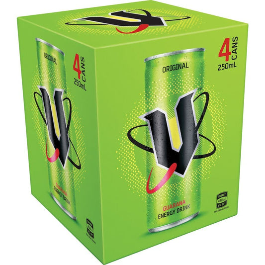 V Vitalise Energy Drink Guarana 4 Pack
