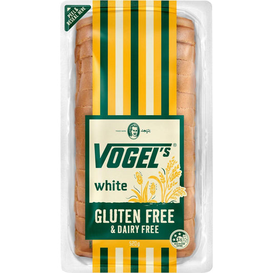Vogels Gluten Free White Sliced Bread 520g