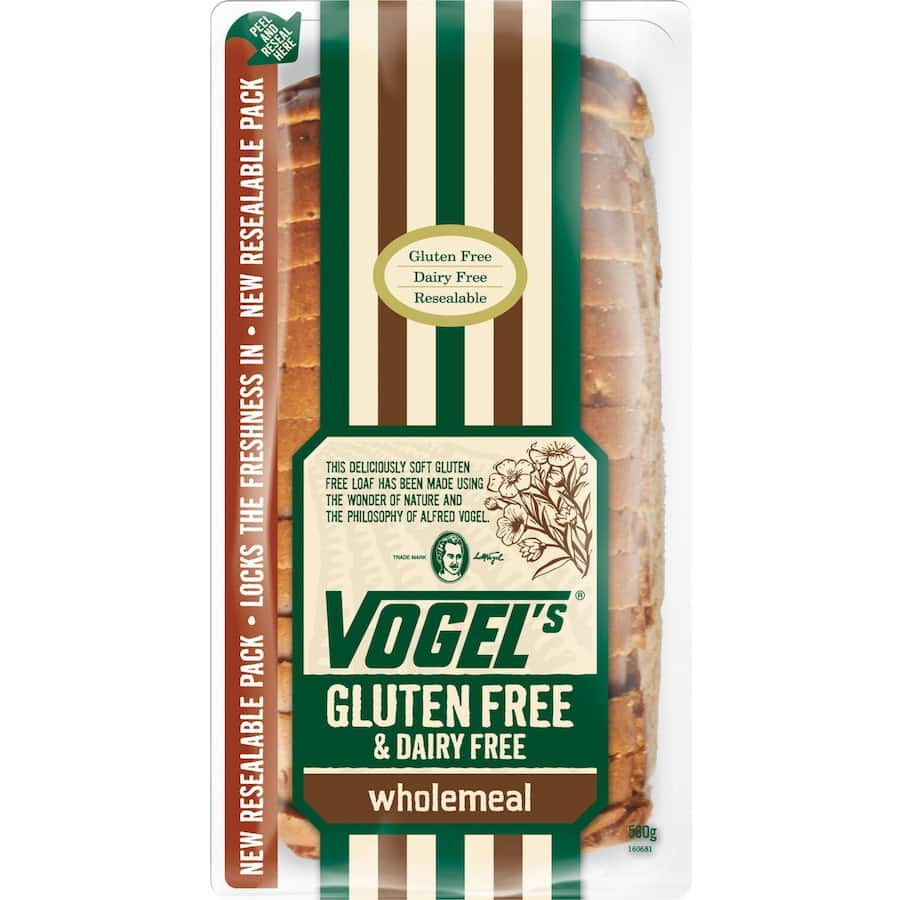 Vogels Gluten Free Wholemeal Sliced Bread 580g