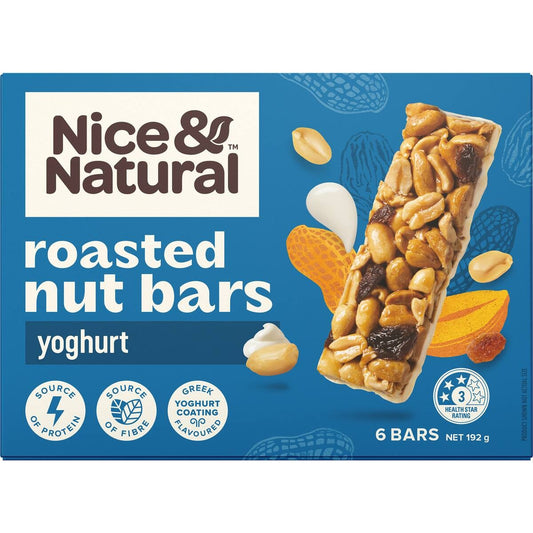 Nice & Natural Yoghurt Roasted Nut Bar 192g