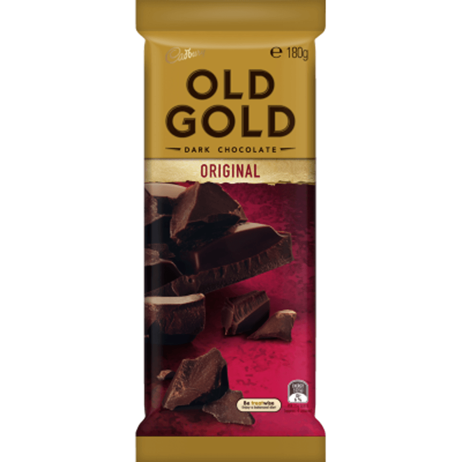 Cadbury Old Gold Chocolate Block 70% Cocoa 180g