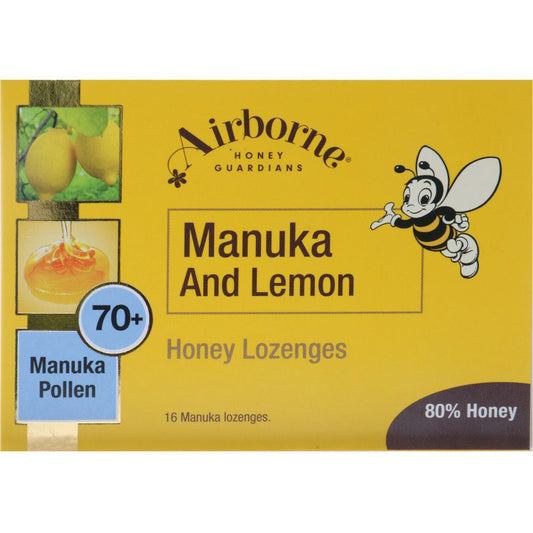 Airborne Manuka H & Lemon Lozenges 16pk