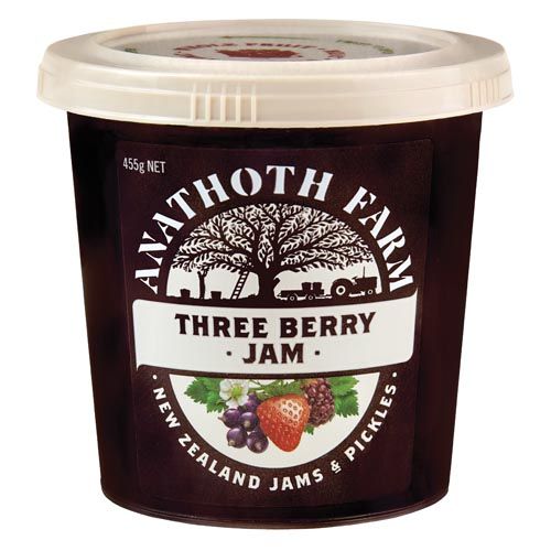 Anathoth Farm Three Berry Jam 455g