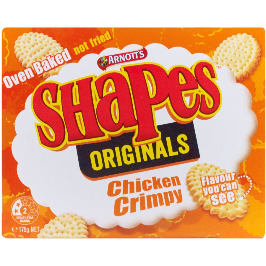 Arnotts Shapes Crackers Chicken Crimpy 175g