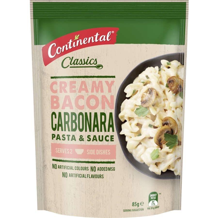 Continental Pasta Dish Bacon Carbonara 85g