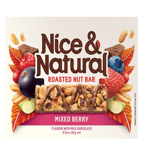 Nice & Natural Mixed Berry Nut Bar 192g
