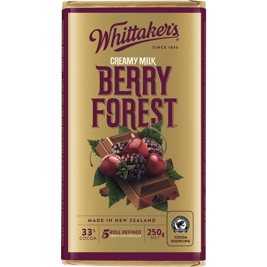 Whittakers Chocolate Block Berry Forest 250g