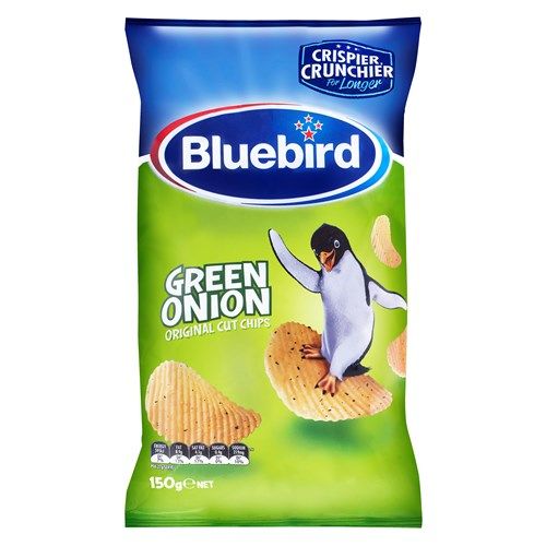 Bluebird Original Potato Chips Green Onion 150g