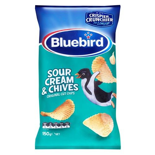 Bluebird Original Potato Chips Sour Cream & Chives 150g
