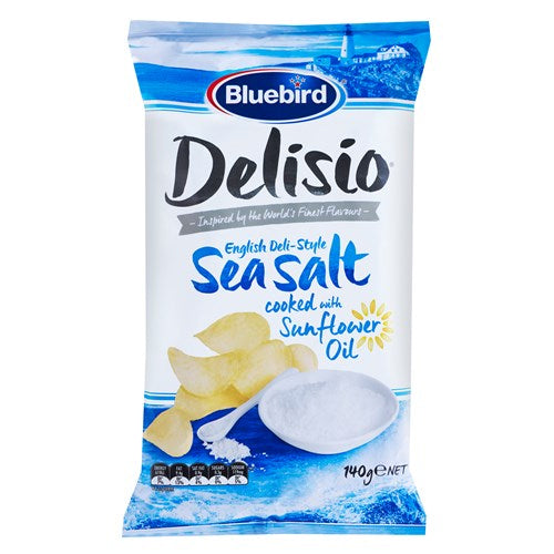 Bluebird Delisio Sea Salt Potato Chips 140g