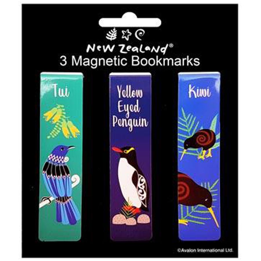 Bookmark Magnetic Birds of NZ 3 pc