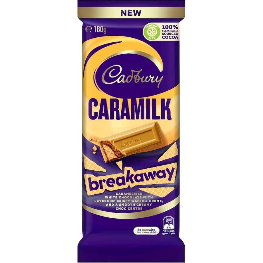 Cadbury Chocolate Block Caramilk Breakaway 180g