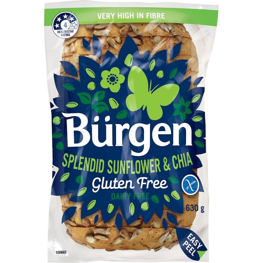 Burgen Gluten Free Sliced Bread Sunflower & Chia 650g