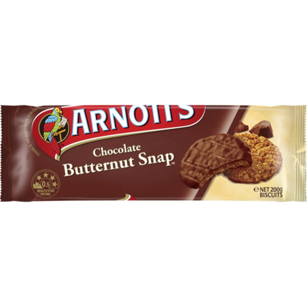 Arnotts Chocolate Biscuits Butternut Snap 200g Kiwi Corner Dairy 0922
