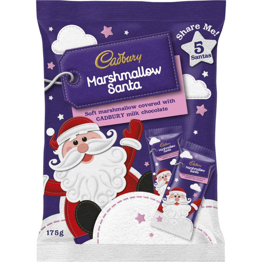 Cadbury Marshmallow Santa 5 Pack 175g