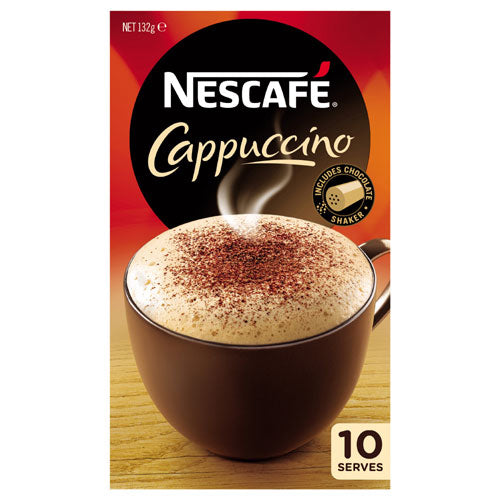 Nescafe Coffee Mix Cappuccino 180g box 10 sachets