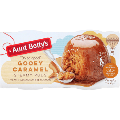 Aunt Bettys Steamed Pudding Gooey Caramel 2 X 95G