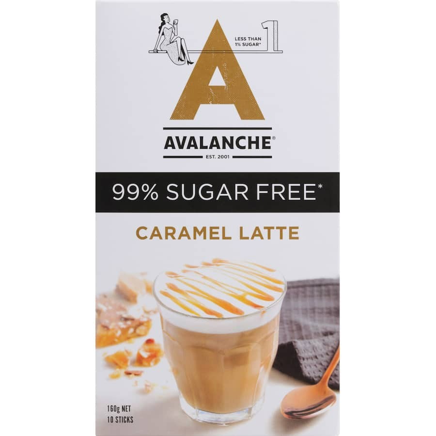 Avalanche 99% Sugar Free Caramel Latte 160g