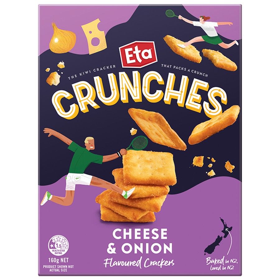ETA Crunches Ch & Onion 160g