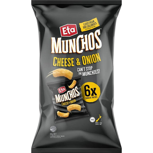 Eta Munchos Cheese & Onion 6 Pack