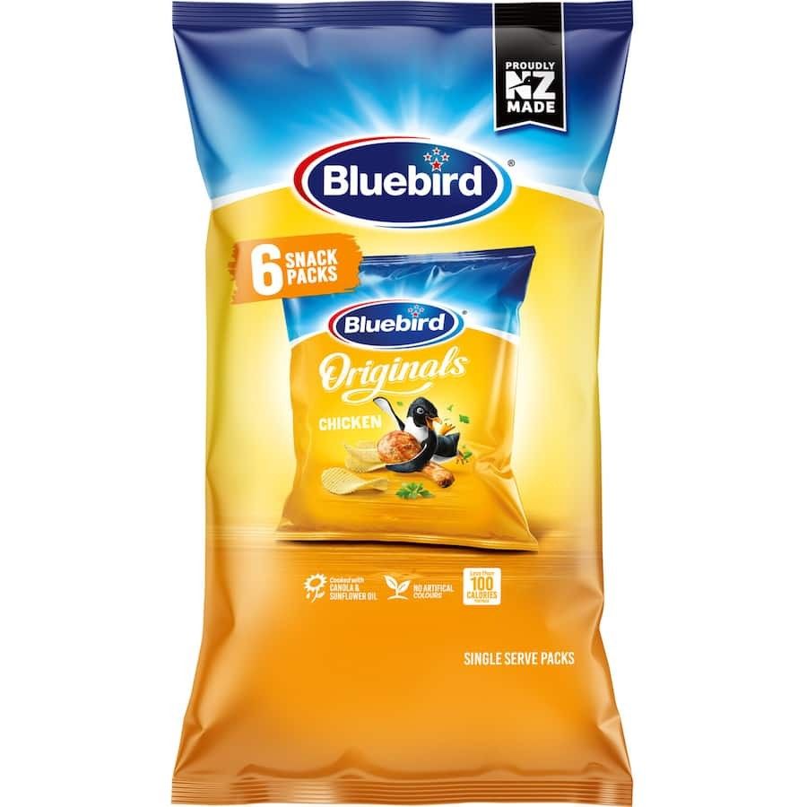 Bluebird Potato Chips Chick 108g Multipack 6pk – Kiwi Corner Dairy